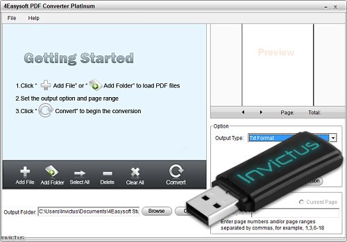 4Easysoft PDF Converter Platinum 3.0.28 Portable by Invictus