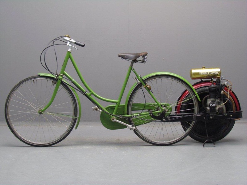 Старинный велоцикл Monet-Goyon Motorwheel 1920