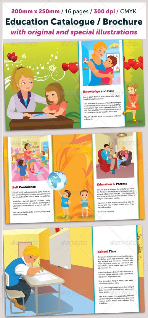 Education Catalogue - GraphicRiver. PSD