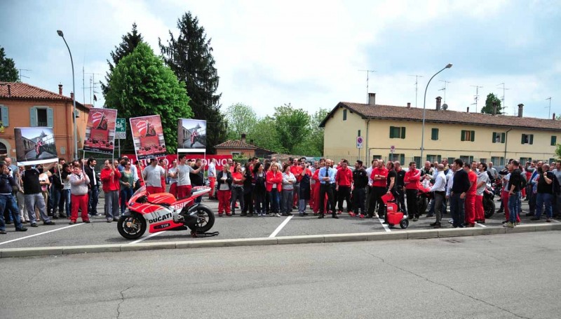 Работники Ducati поприветствовали Клаудио Доменикали на посту гендиректора