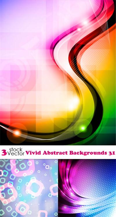 Vectors - Vivid Abstract Backgrounds 31