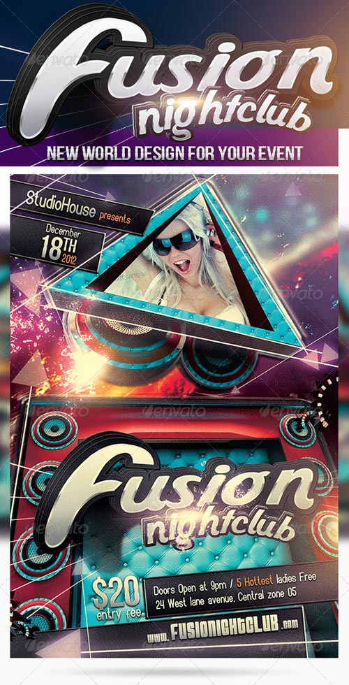    Fusion NightClub - GraphicRiver. PSD