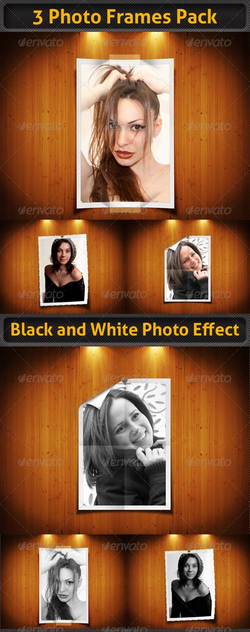 GraphicRiver 3 Photo Frames Pack