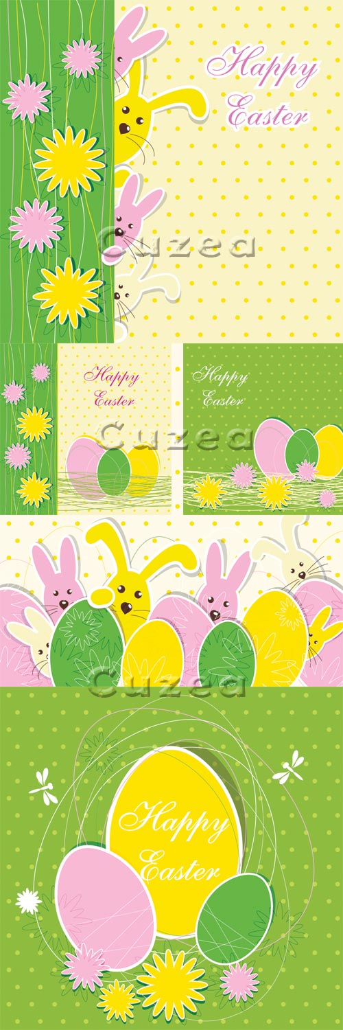      / Easter posters in vector