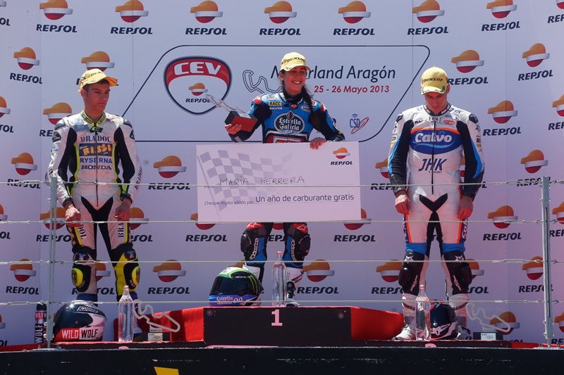 Мария Херрера одержала первую победу в испанском чемпионате CEV Moto3