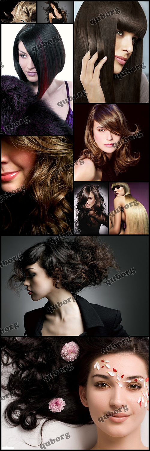 Stock Photos - Woman Hair - 10 JPG