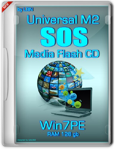 Universal M2 SOS Media Flash CD Top Box Win7pe RAM 128 gb (RUS/2013)