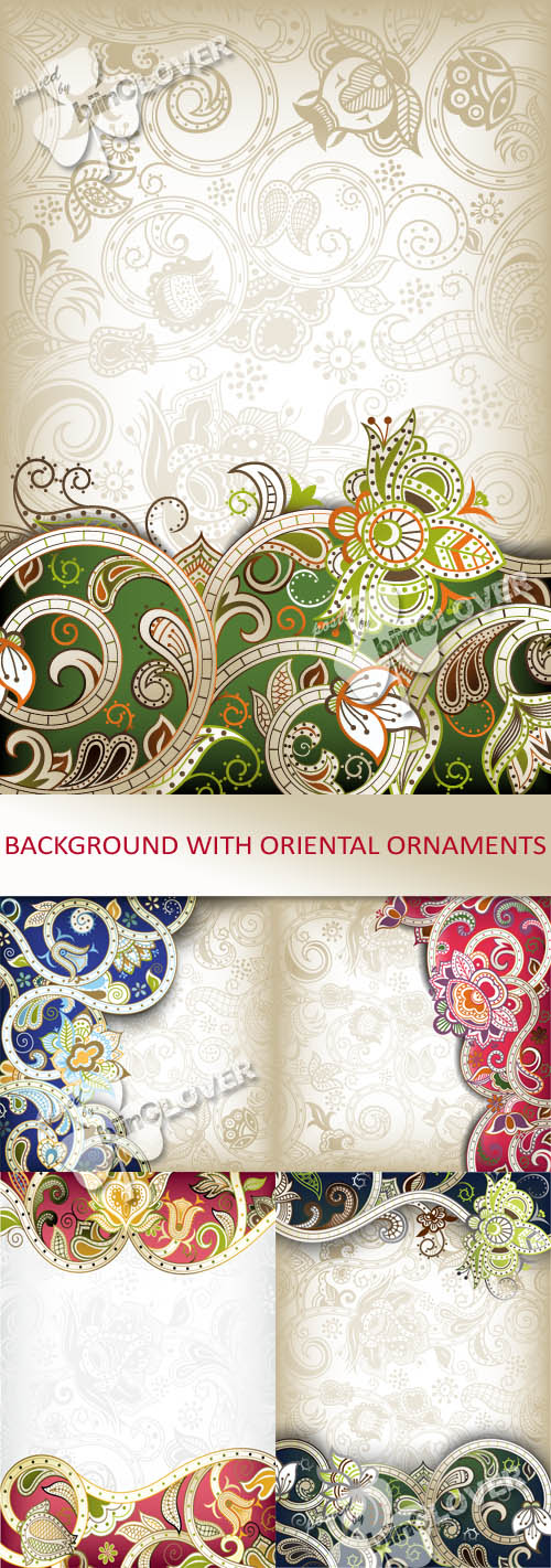 Background with oriental ornaments 0426