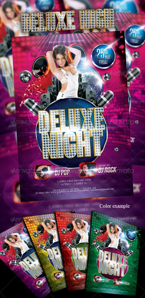 Deluxe Night Party Flyer - GraphicRiver