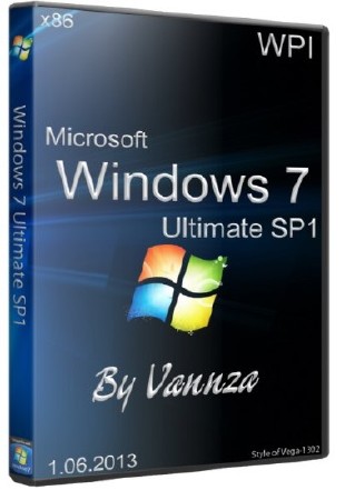 Windows 7 Ultimate SP1 x86 Rus IE10+WPI by Vannza (RUS/2013)