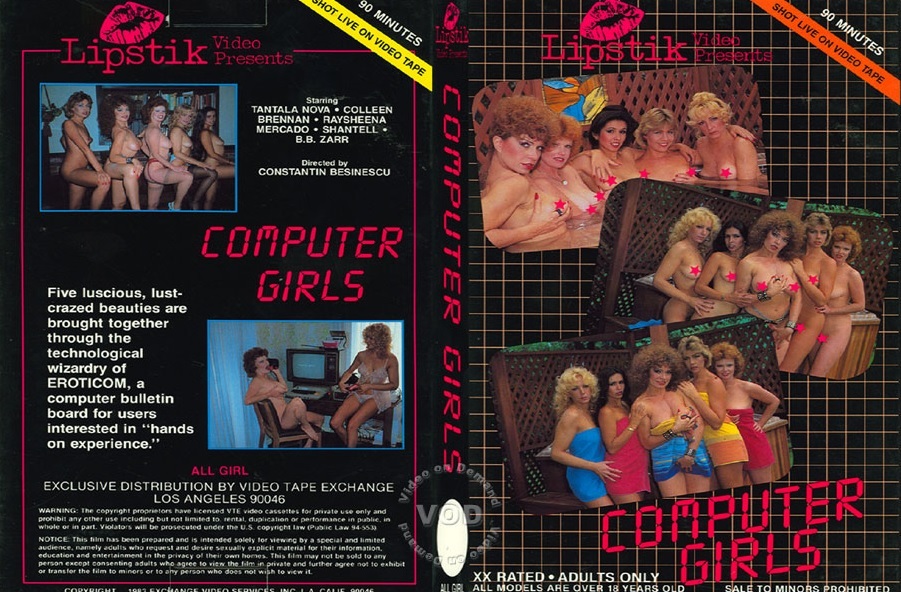 Computer Girls /  (Constantin Besinescu, Lipstik Video) [1984 ., All Girls, Lesbian, Group, Solo, Toys/Vibrator, VHSRip]