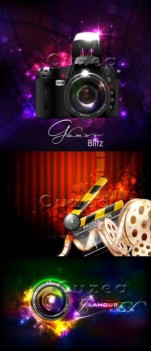   -  / Photo and cinema backgrounds in vector