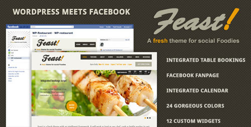 Feast v1.03 - Facebook Fanpage & WordPress theme