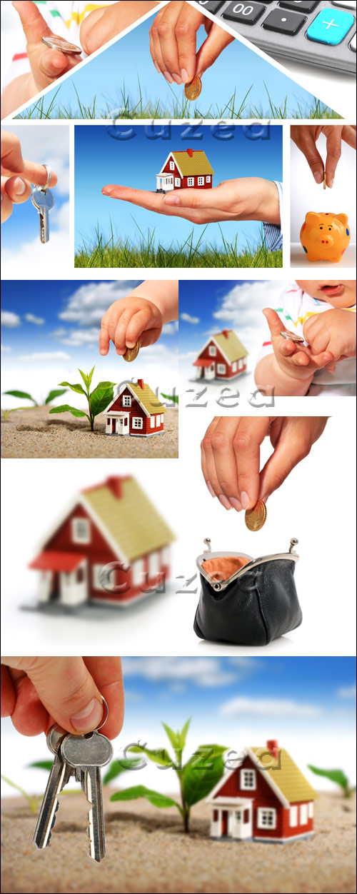     / House purchase on credit - stock photo
