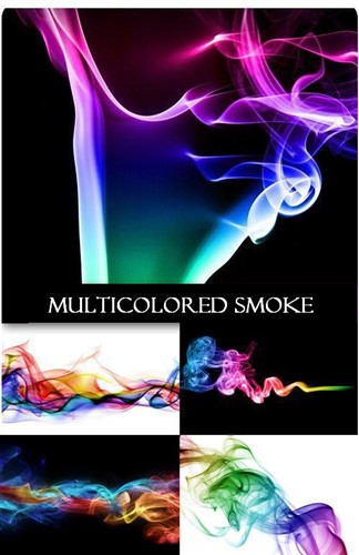 Разноцветный дым (набор фонов)