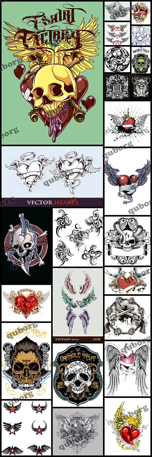 Stock Vector - Tattoo Design Part 4
