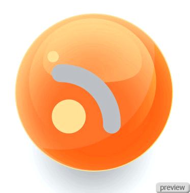 Круглая кнопка RSS