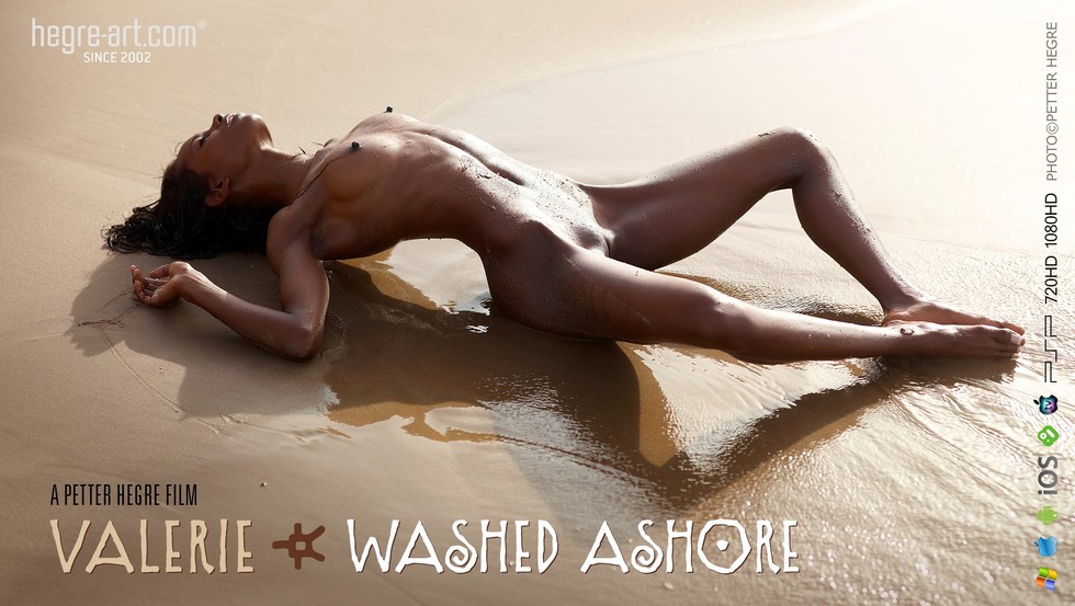 [Hegre-Art.com] 2013-06-04 Valerie - Washed Ashore [Solo, Erotic, Posing, Nature, Breasts, Close Ups, Shaved, Ebony] [1080p]