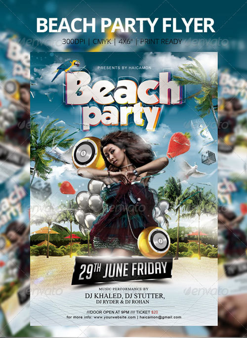 Beach Party Flyer Vol_9