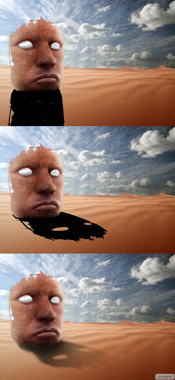 Реалистичная картинка в пустыне