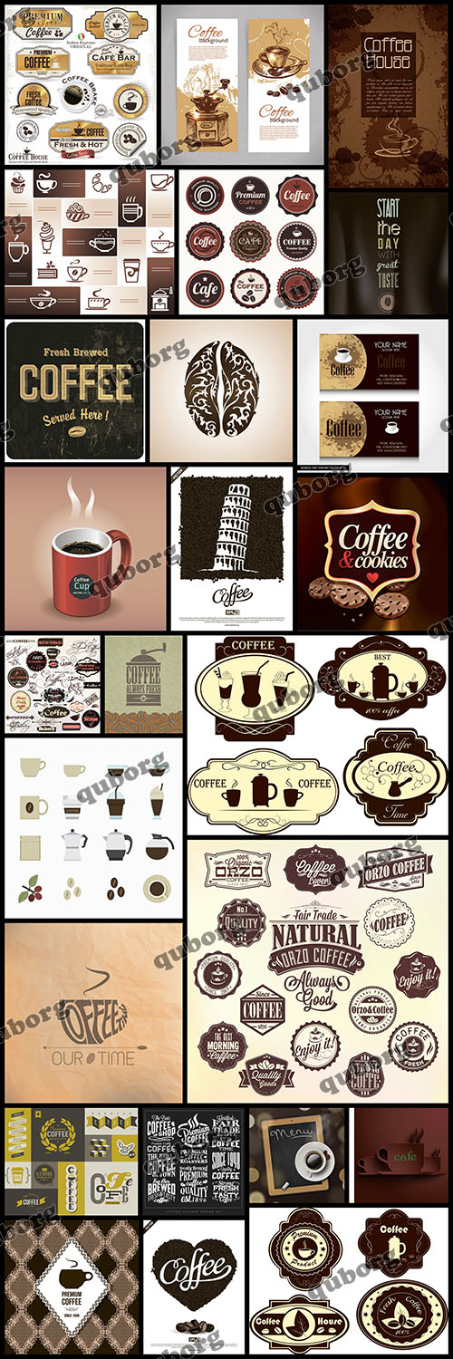 Stock Vector - Coffee Collection Part 6