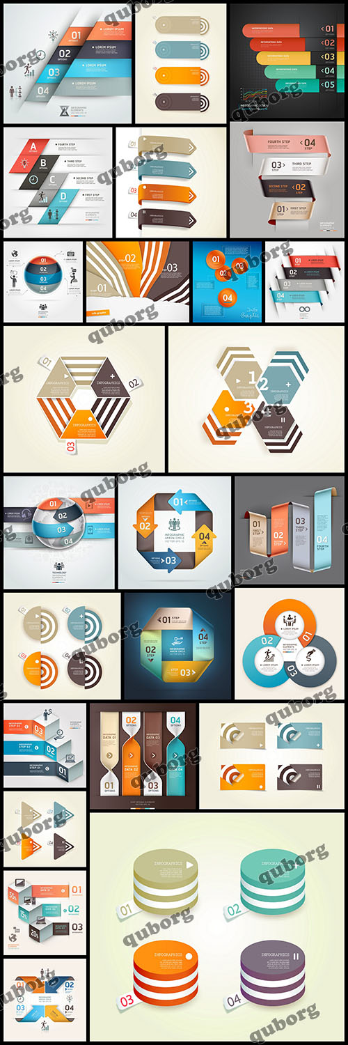 Stock Vector - Infographic and Design Elements - 25xEPS