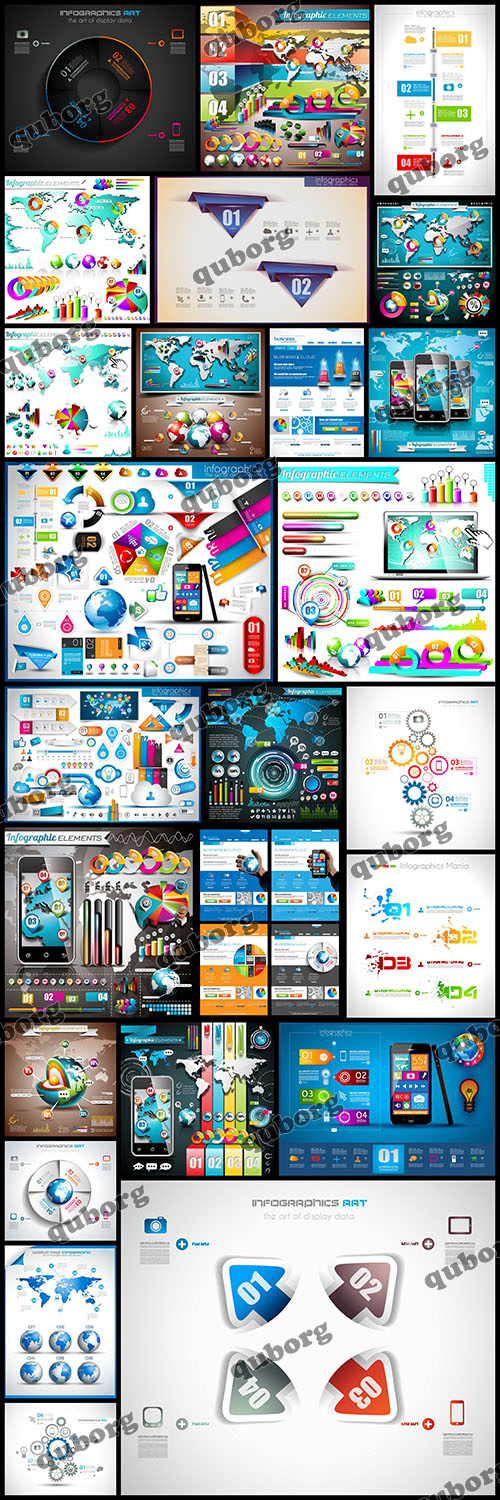 Stock Vector - Infographic and Design Elements Part 4