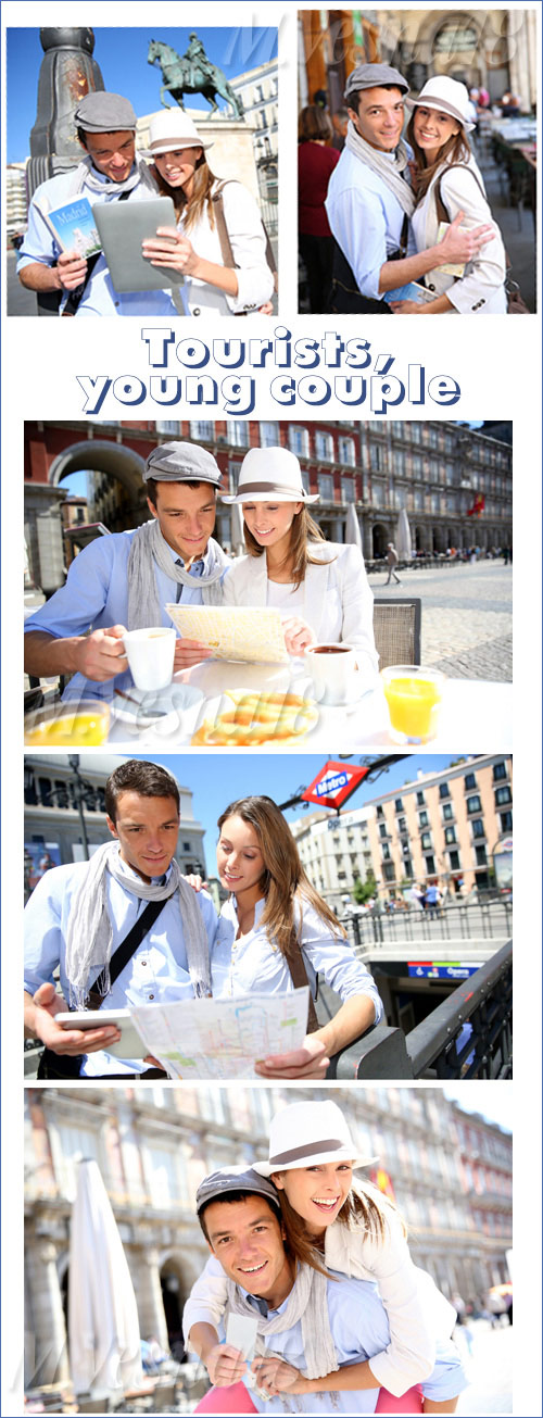 ,   -   / Tourists, young couple - stock photo