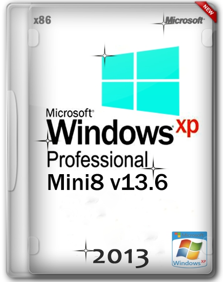 Windows XP SP3 Mini8 v13.6 (2013/RUS)