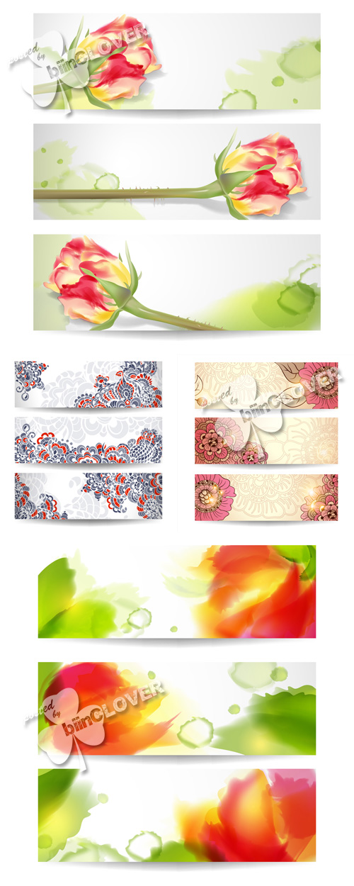 Abstract colorful banners 0438