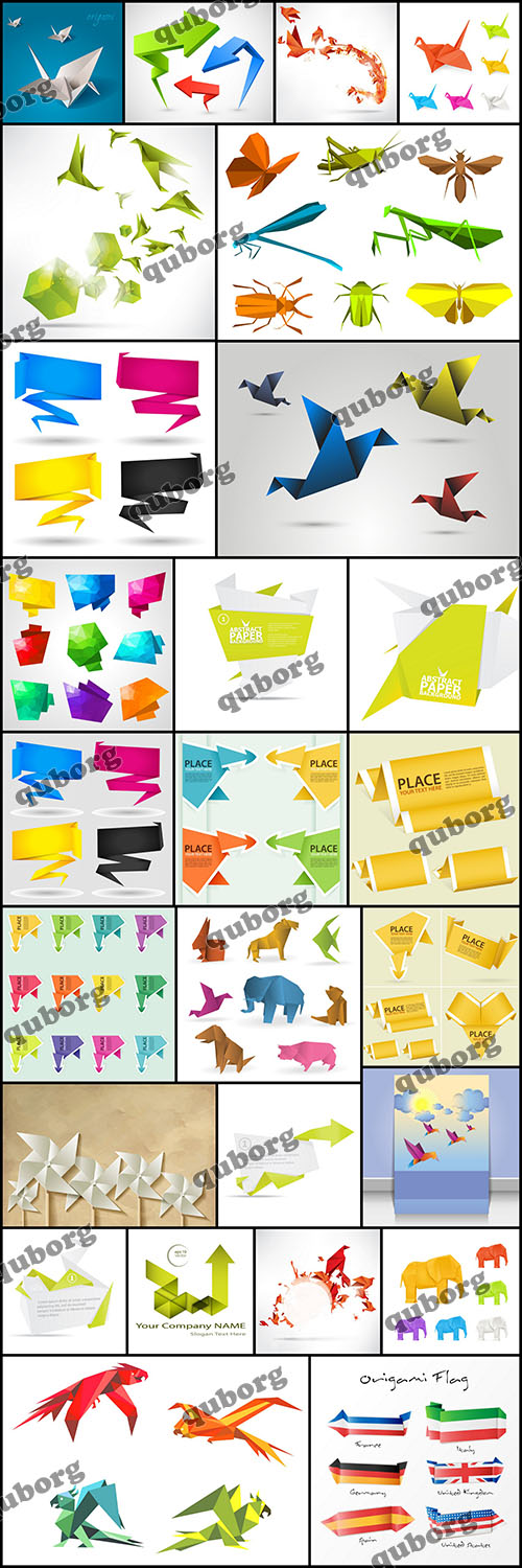 Stock Vector - Origami Collection Part 2
