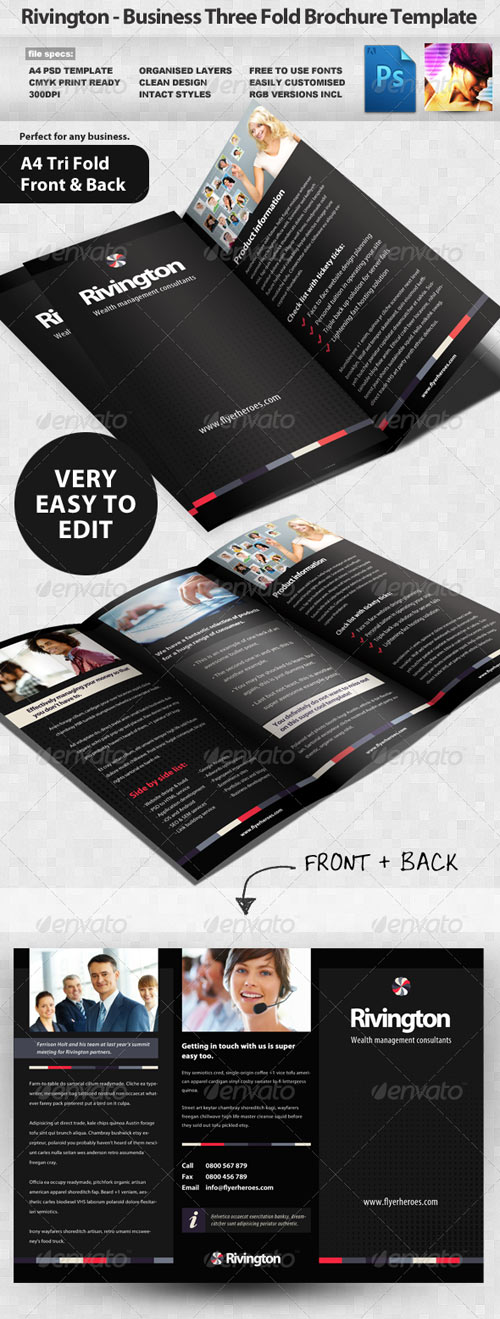 Rivington Three Fold Business Brochure