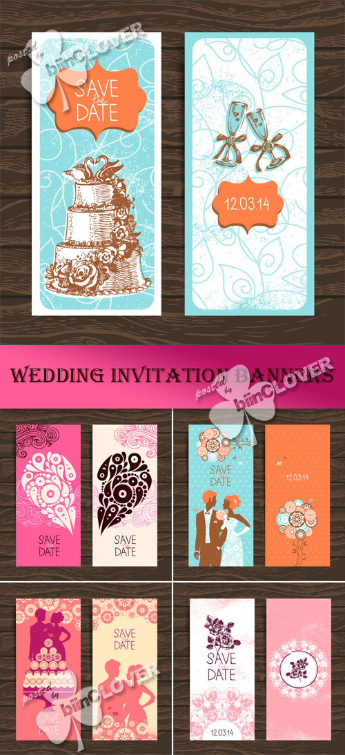 Wedding invitation banners 0443