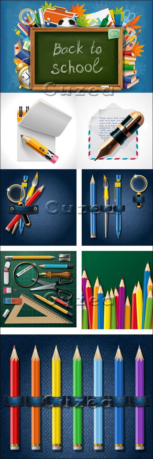     / School accessories - vector stock
