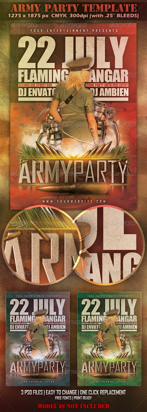 Army Party Template