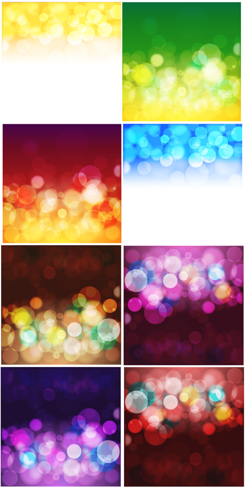 Blur Bubbles Vector Backgrounds