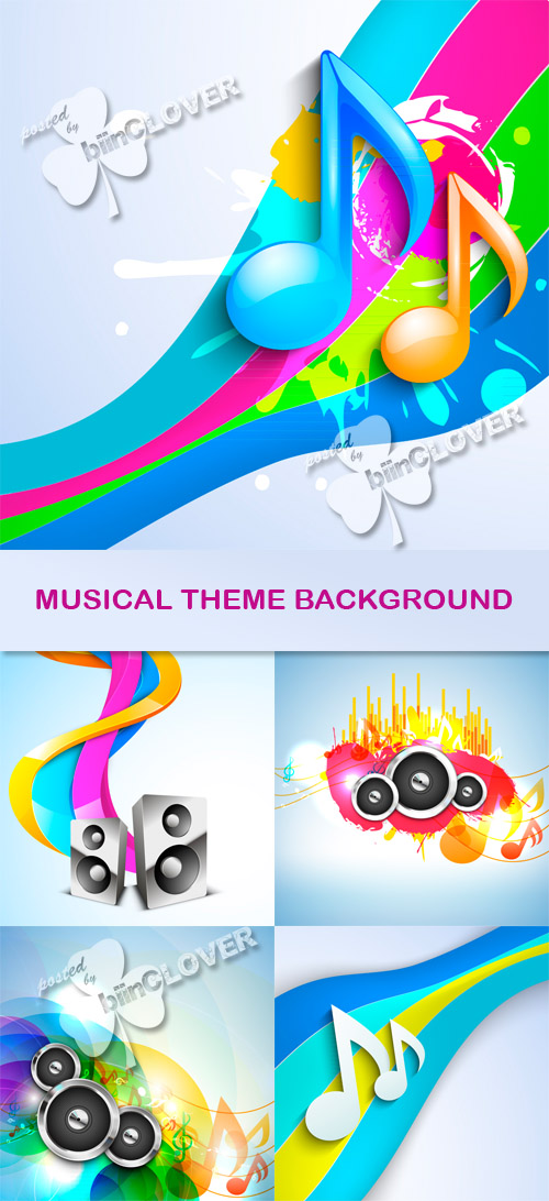 Musical theme background 0449