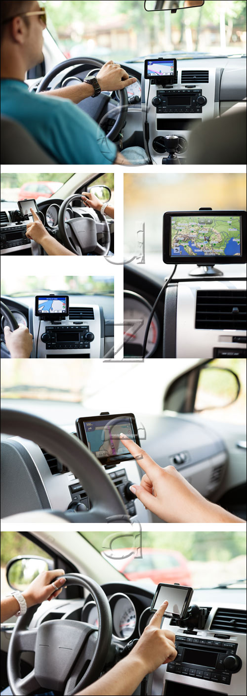    / Navigation in the car - stock photo