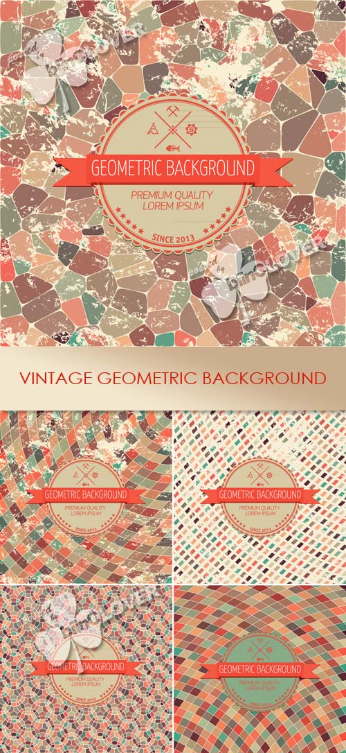 Vintage geometric background 0450