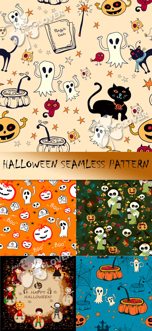 Halloween seamless pattern 0451