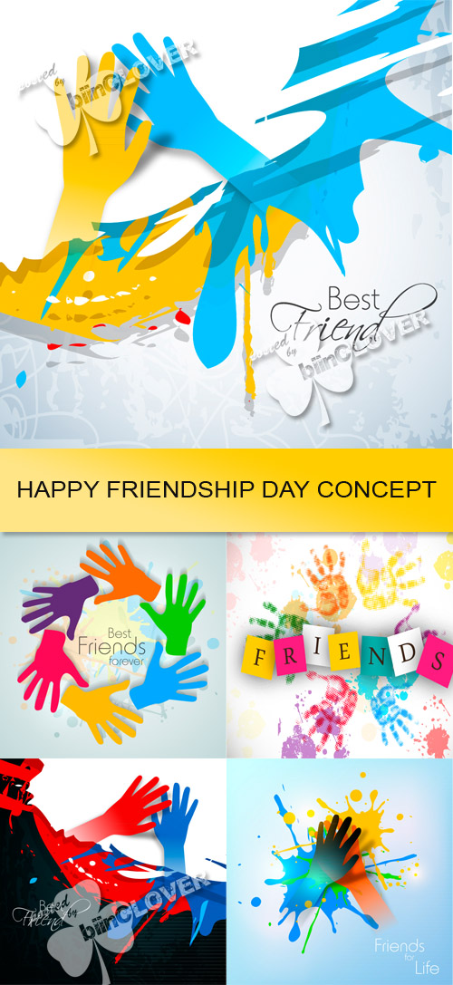 Happy friendship day concept 0452