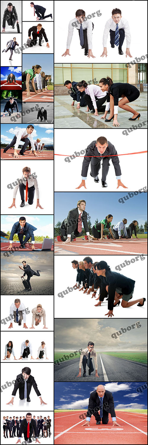 Stock Photos - Businessman Running for Success