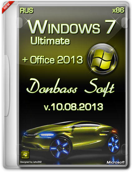 Windows 7 Ultimate SP1 x86 Office 2013 DonbassSoft (RUS/2013)