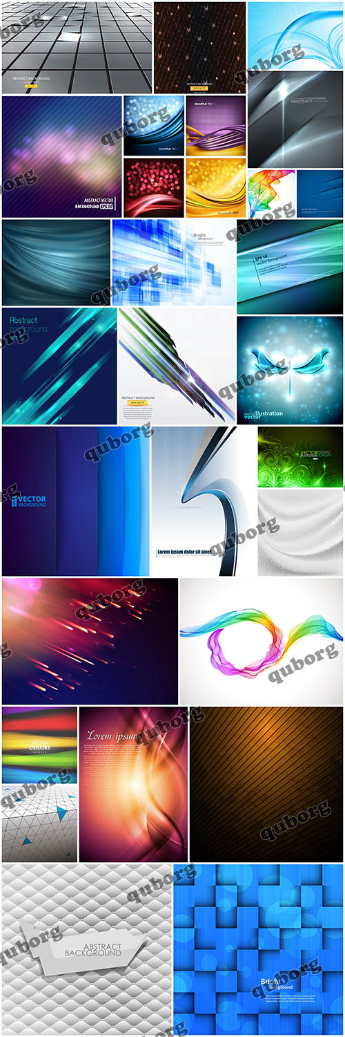 Stock Vector - Futuristic Backgrounds - 25 EPS