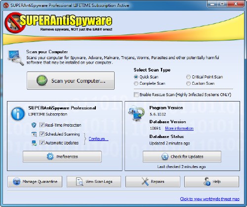 SUPERAntiSpyware Professional 5.7.1018 Multilingual Full Version Crack, Serial Key 