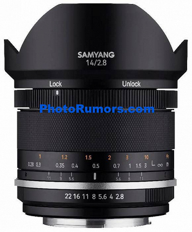 Появились изображения объективов Samyang MF 14mm f/2.8 и MF 85mm f/1.4 2-ой версии